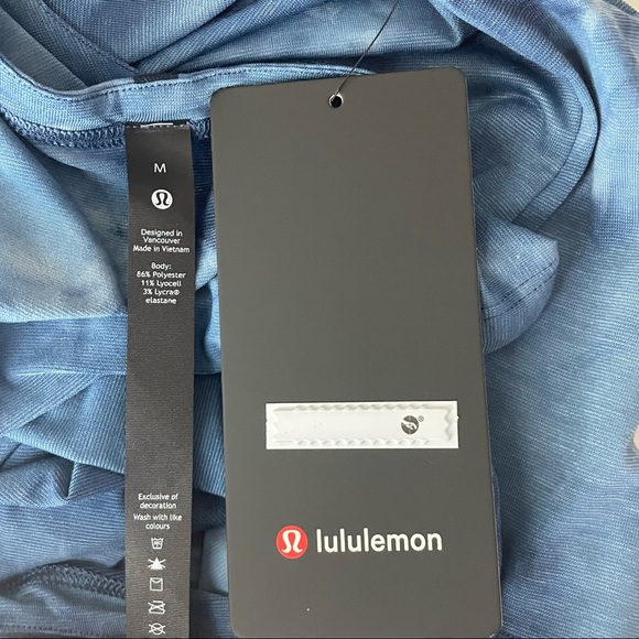 LULULEMON NWT ALWAYS AGILE MEN’S TANK TOP DIAMOND DYE TRUE NAVY BLUE CHAMBRAY - Picture 6 of 11